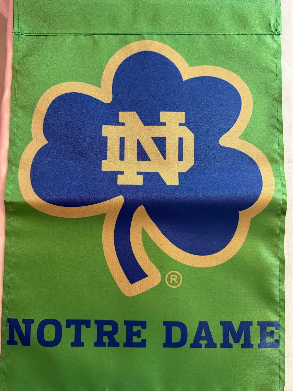 Notre dame fighting Irish garden flag